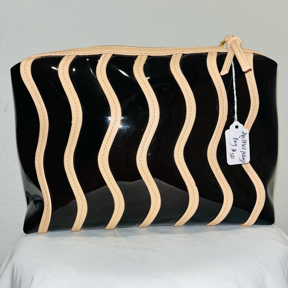 Anthropologie Black and Tan Women's Bag